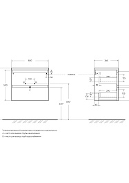 BelBagno Тумба с раковиной Kraft 39-60 Bianco Opaco с раковиной BB-8099-3-60 – фотография-4